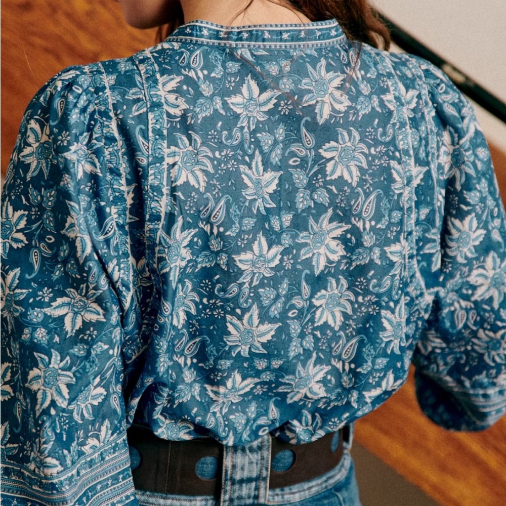 Sezane X Sea NY Mariana Blouse - Picture 3 of 9